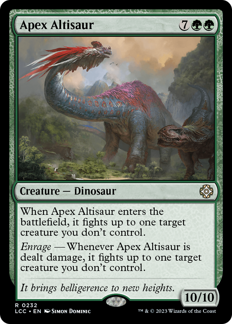 Apex Altisaur [The Lost Caverns of Ixalan Commander] | GnG Games