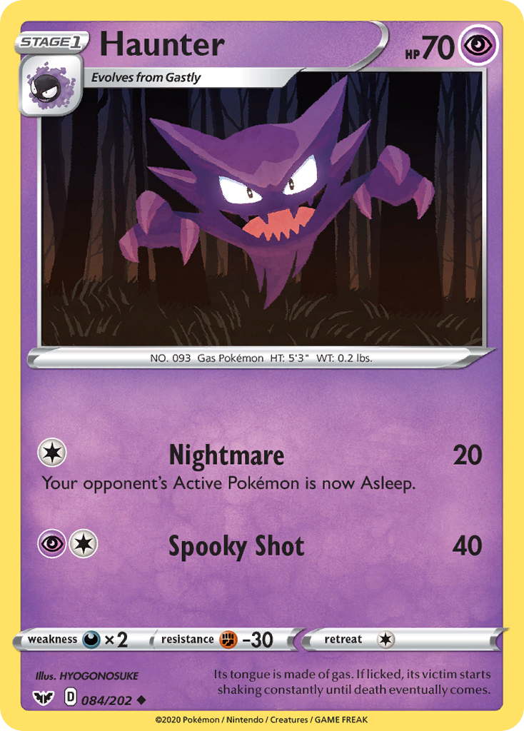 Haunter (084/202) [Sword & Shield: Base Set] | GnG Games