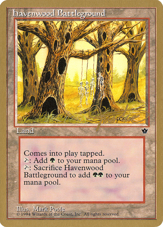 Havenwood Battleground (Mark Justice) [Pro Tour Collector Set] | GnG Games