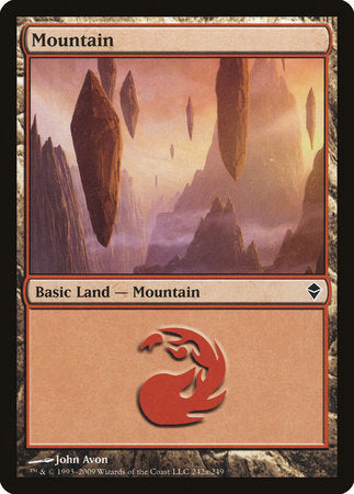 Mountain (242a) [Zendikar] | GnG Games