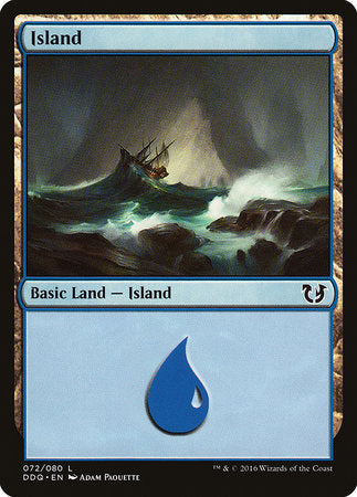 Island (72) [Duel Decks: Blessed vs. Cursed] | GnG Games