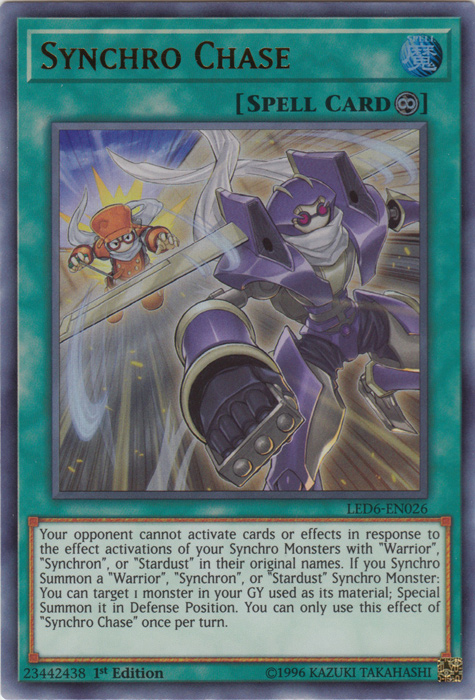 Synchro Chase [LED6-EN026] Ultra Rare | GnG Games