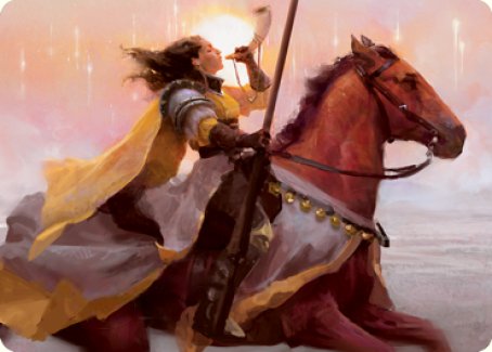 Sunrise Cavalier Art Card [Innistrad: Midnight Hunt Art Series] | GnG Games