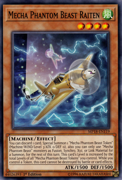 Mecha Phantom Beast Raiten [MP18-EN119] Common | GnG Games