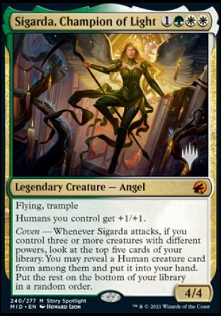 Sigarda, Champion of Light (Promo Pack) [Innistrad: Midnight Hunt Promos] | GnG Games