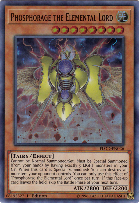 Phosphorage the Elemental Lord [FLOD-EN026] Super Rare | GnG Games