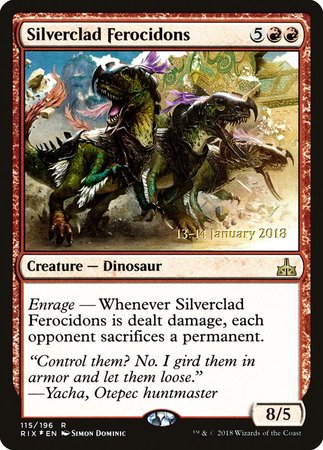 Silverclad Ferocidons [Rivals of Ixalan Promos] | GnG Games