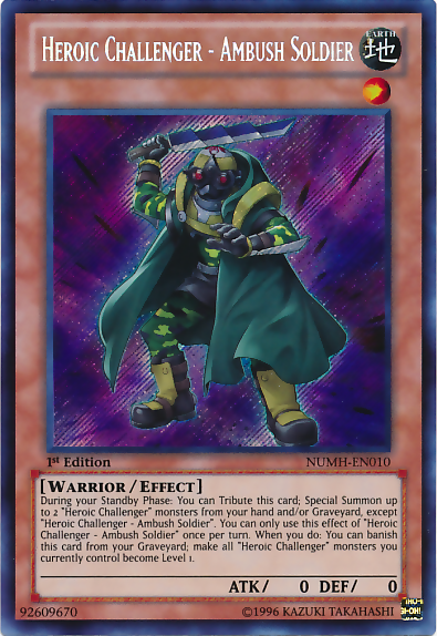 Heroic Challenger - Ambush Soldier [NUMH-EN010] Secret Rare | GnG Games