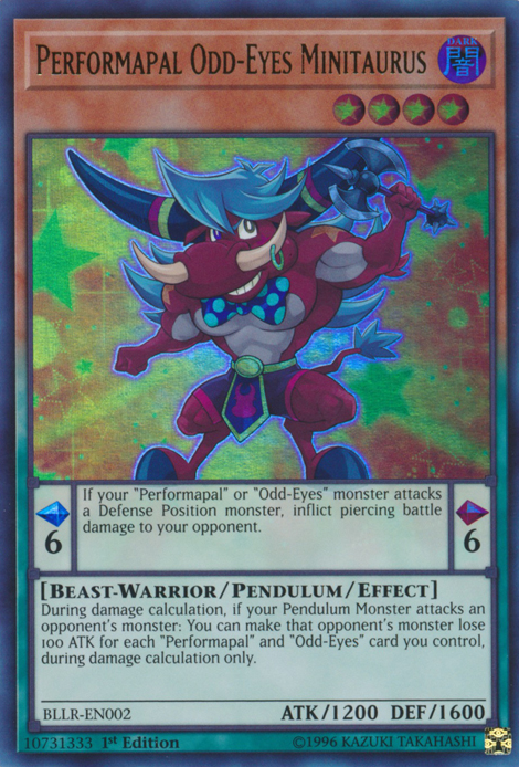 Performapal Odd-Eyes Minitaurus [BLLR-EN002] Ultra Rare | GnG Games