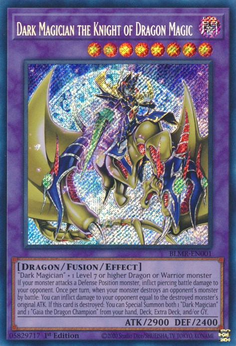 Dark Magician the Knight of Dragon Magic [BLMR-EN001] Secret Rare | GnG Games