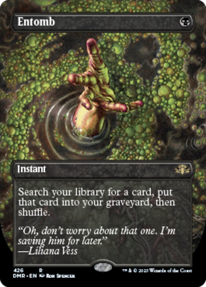 Entomb (Borderless Alternate Art) [Dominaria Remastered] | GnG Games