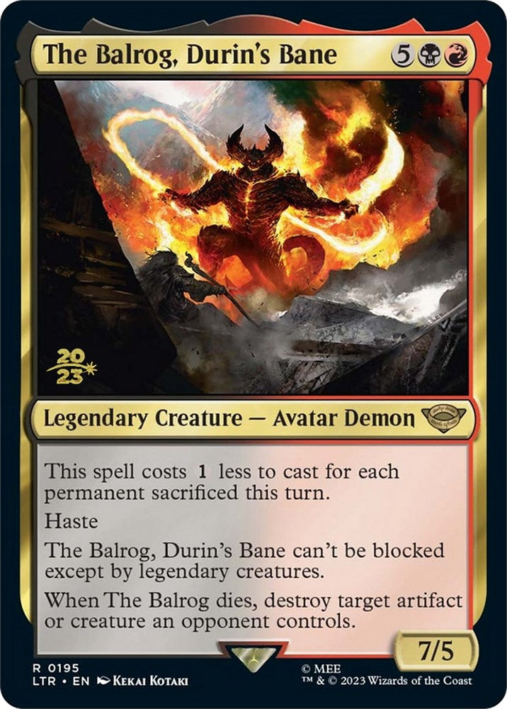 The Balrog, Durin's Bane [The Lord of the Rings: Tales of Middle-Earth Prerelease Promos] | GnG Games