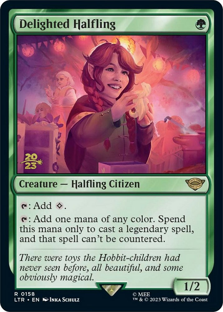 Delighted Halfling [The Lord of the Rings: Tales of Middle-Earth Prerelease Promos] | GnG Games
