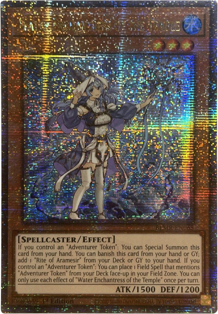 Water Enchantress of the Temple [BLMR-EN065] Quarter Century Secret Rare | GnG Games