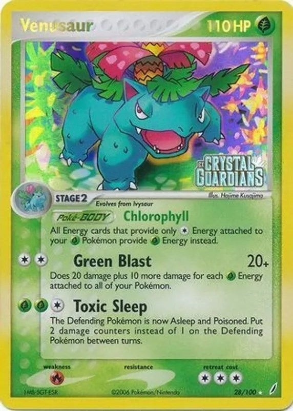 Venusaur (028/100) (Prerelease) [EX: Crystal Guardians] | GnG Games