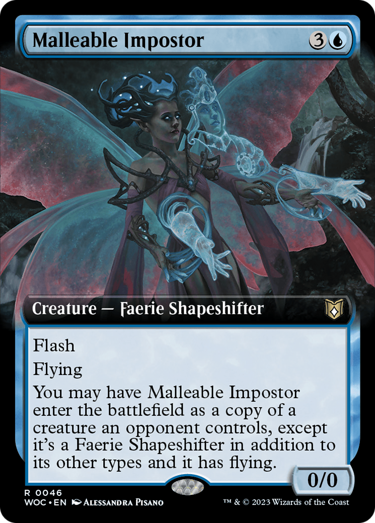 Malleable Impostor (Extended Art) [Wilds of Eldraine Commander] | GnG Games