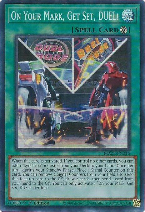 On Your Mark, Get Set, DUEL! [MAZE-EN016] Super Rare | GnG Games