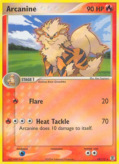 Arcanine (18/112) [EX: FireRed & LeafGreen] | GnG Games
