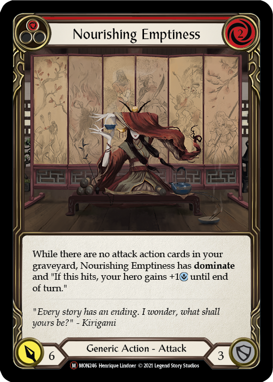 Nourishing Emptiness (Rainbow Foil) [U-MON246-RF] Unlimited Edition Rainbow Foil | GnG Games