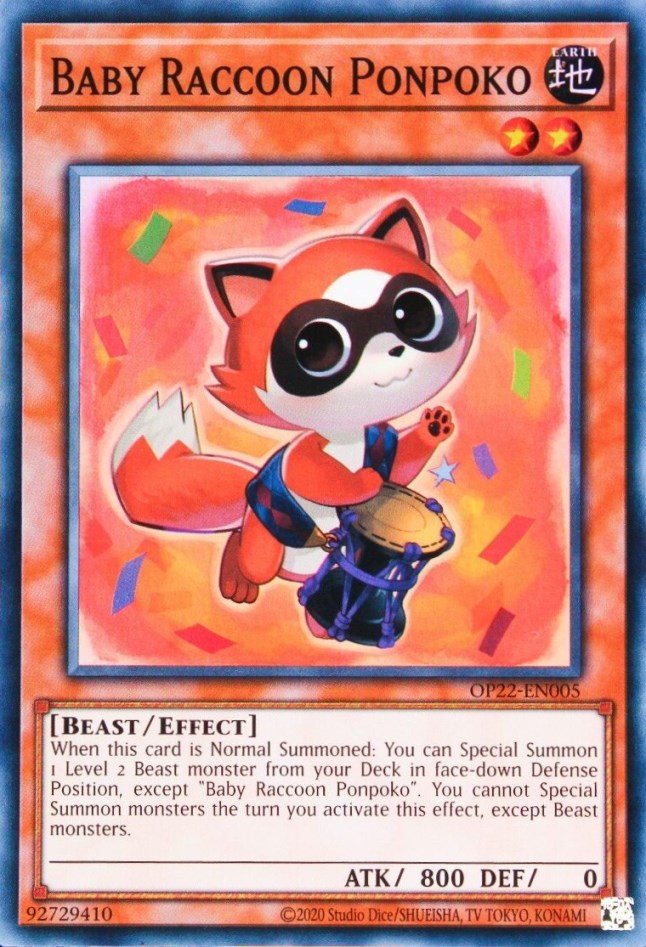 Baby Raccoon Ponpoko [OP22-EN005] Super Rare | GnG Games