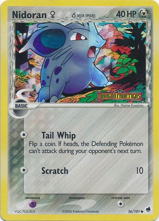 Nidoran (56/101) (Female) (Delta Species) (Stamped) [EX: Dragon Frontiers] | GnG Games