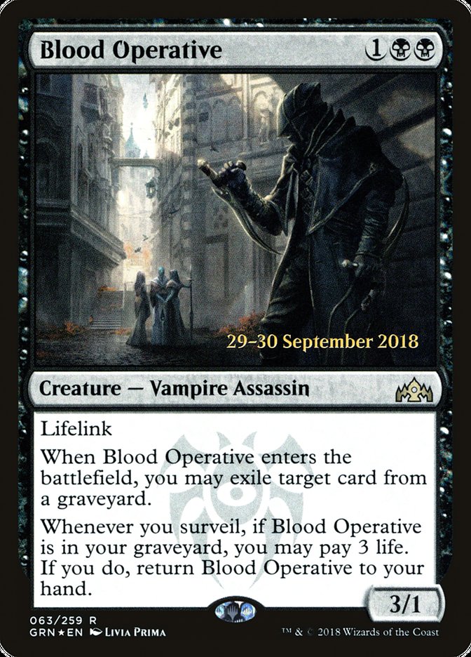 Blood Operative  [Guilds of Ravnica Prerelease Promos] | GnG Games