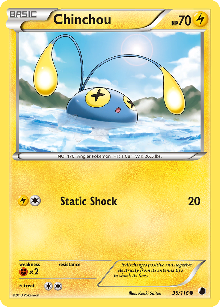 Chinchou (35/116) [Black & White: Plasma Freeze] | GnG Games