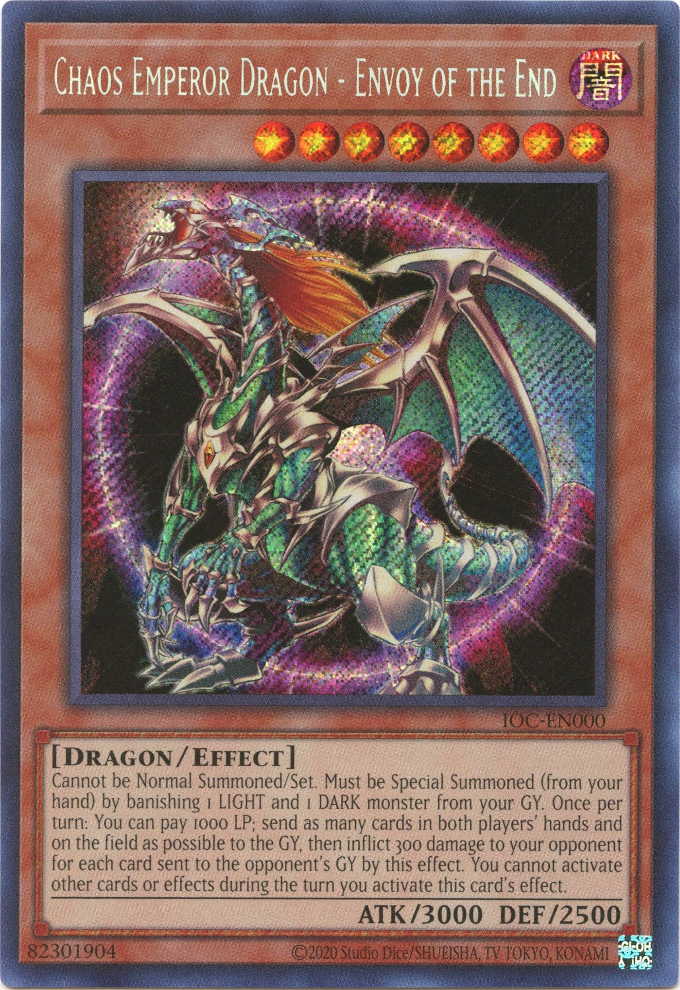 Chaos Emperor Dragon - Envoy of the End (25th Anniversary) [IOC-EN000] Secret Rare | GnG Games