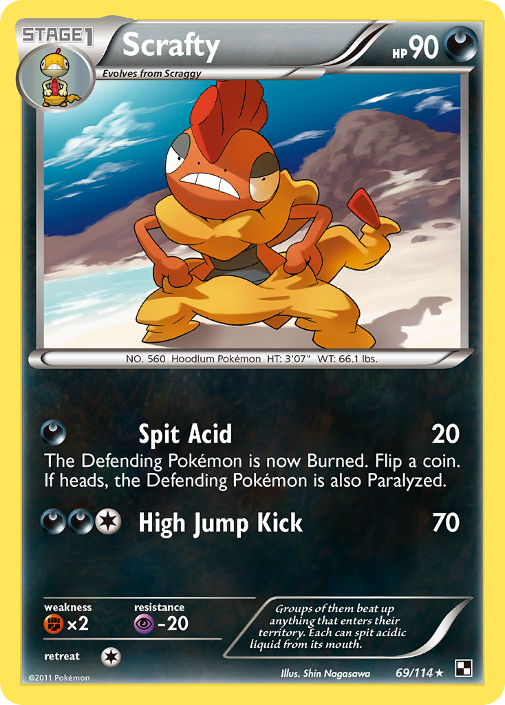 Scrafty (69/114) [Black & White: Base Set] | GnG Games