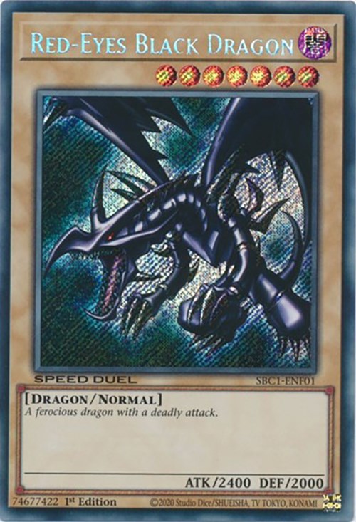 Red-Eyes Black Dragon [SBC1-ENF01] Secret Rare | GnG Games