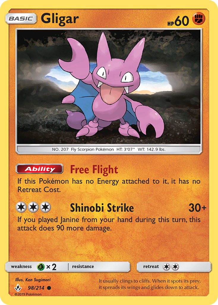 Gligar (98/214) [Sun & Moon: Unbroken Bonds] | GnG Games