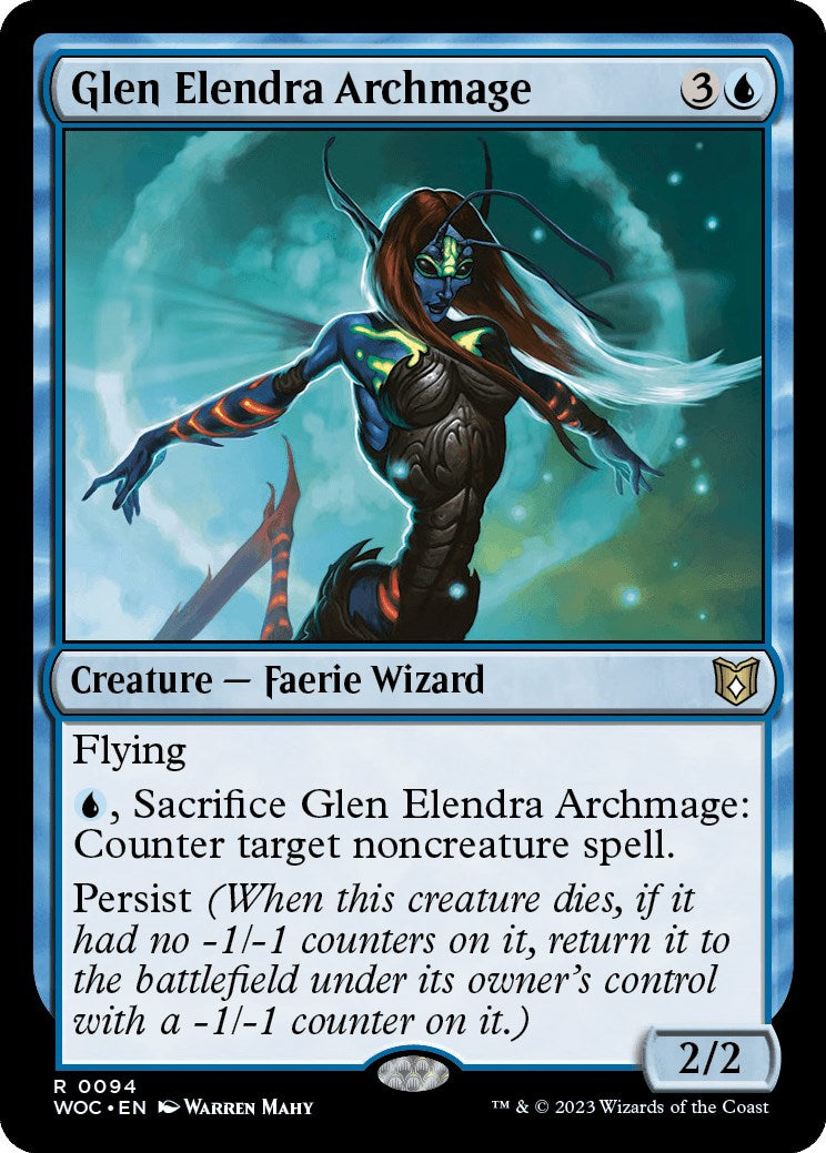 Glen Elendra Archmage [Wilds of Eldraine Commander] | GnG Games