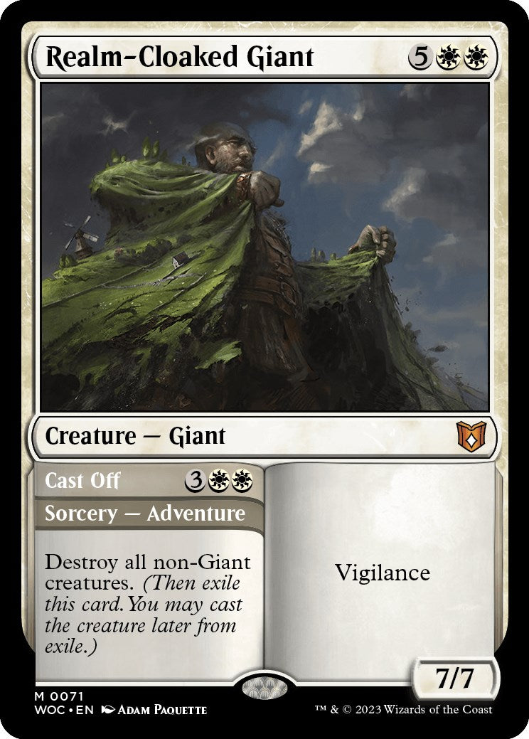 Realm-Cloaked Giant // Cast Off [Wilds of Eldraine Commander] | GnG Games