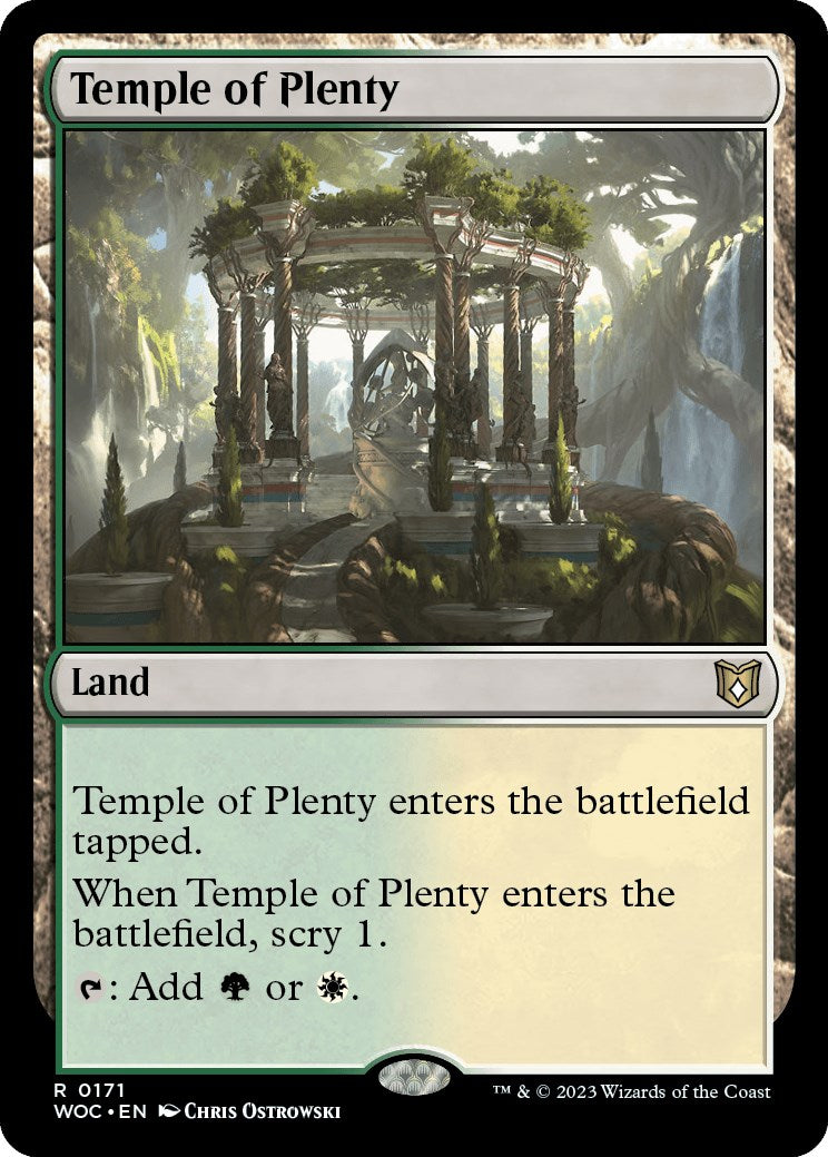 Temple of Plenty [Wilds of Eldraine Commander] | GnG Games