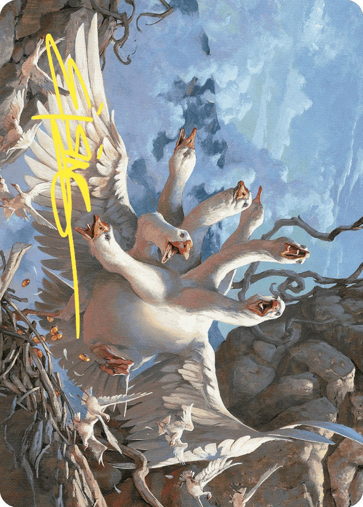 The Goose Mother Art Card (Gold-Stamped Signature) [Wilds of Eldraine Art Series] | GnG Games