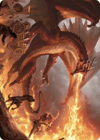 Realm-Scorcher Hellkite Art Card [Wilds of Eldraine Art Series] | GnG Games