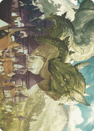Beanstalk Wurm Art Card [Wilds of Eldraine Art Series] | GnG Games