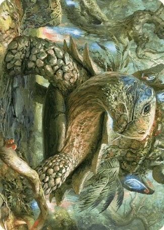 Blossoming Tortoise Art Card [Wilds of Eldraine Art Series] | GnG Games