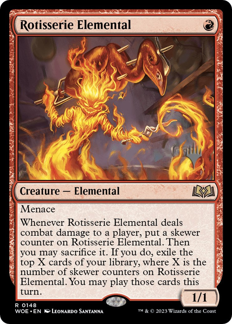 Rotisserie Elemental (Promo Pack) [Wilds of Eldraine Promos] | GnG Games