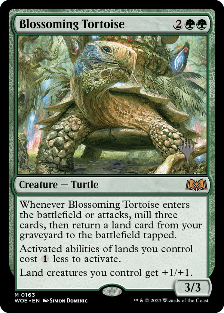 Blossoming Tortoise (Promo Pack) [Wilds of Eldraine Promos] | GnG Games