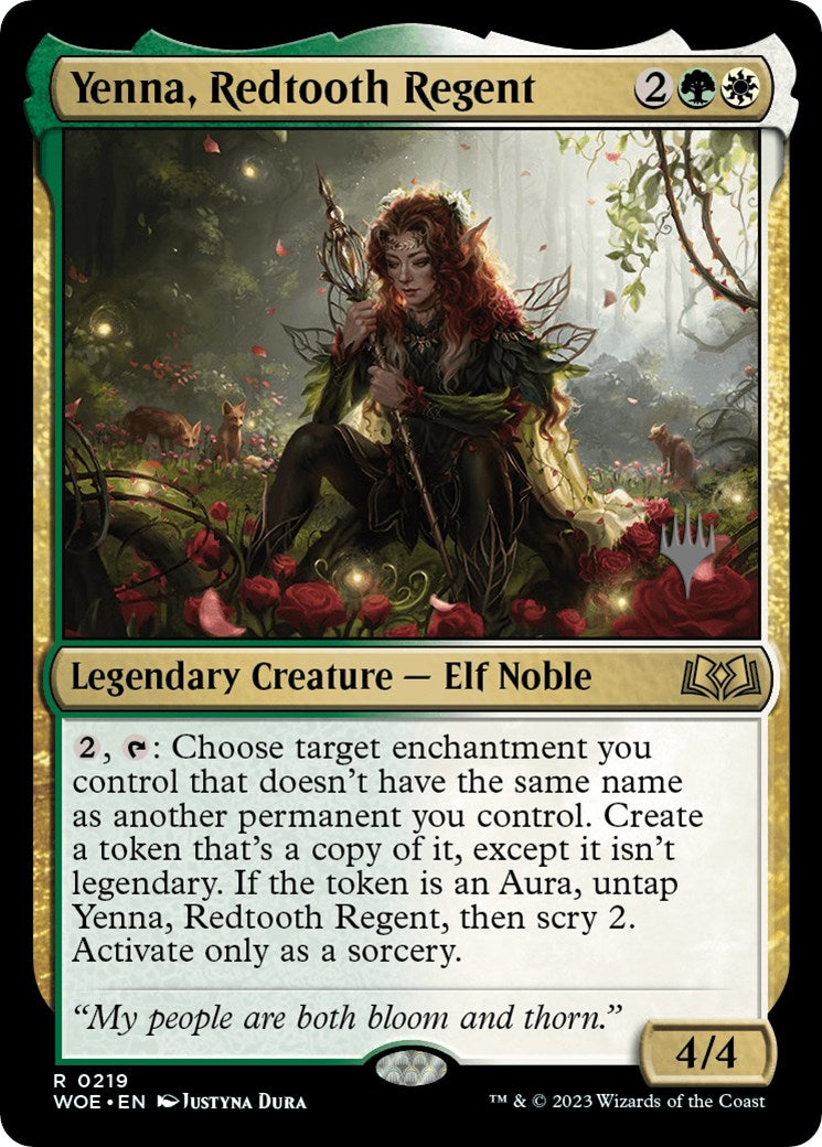 Yenna, Redtooth Regent (Promo Pack) [Wilds of Eldraine Promos] | GnG Games