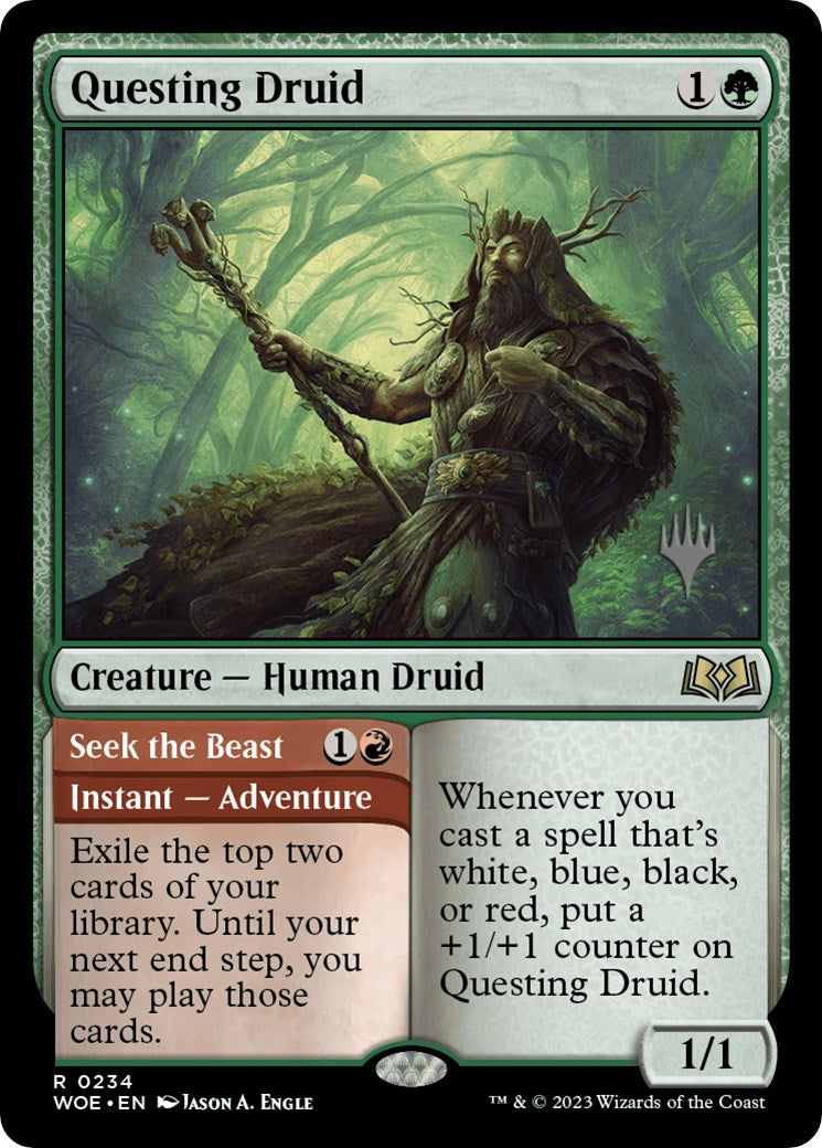 Questing Druid (Promo Pack) [Wilds of Eldraine Promos] | GnG Games