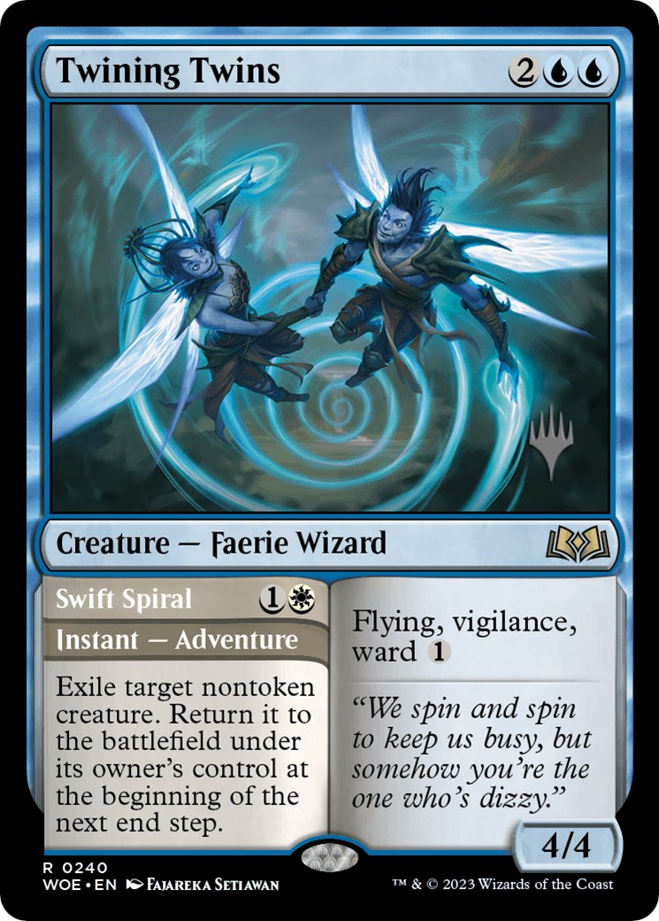 Twining Twins // Swift Spiral (Promo Pack) [Wilds of Eldraine Promos] | GnG Games