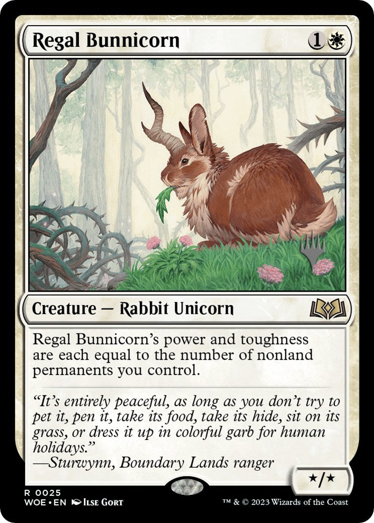 Regal Bunnicorn (Promo Pack) [Wilds of Eldraine Promos] | GnG Games