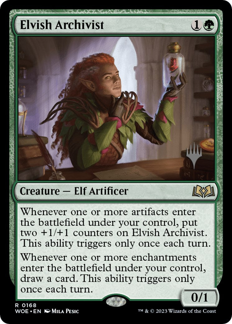 Elvish Archivist (Promo Pack) [Wilds of Eldraine Promos] | GnG Games