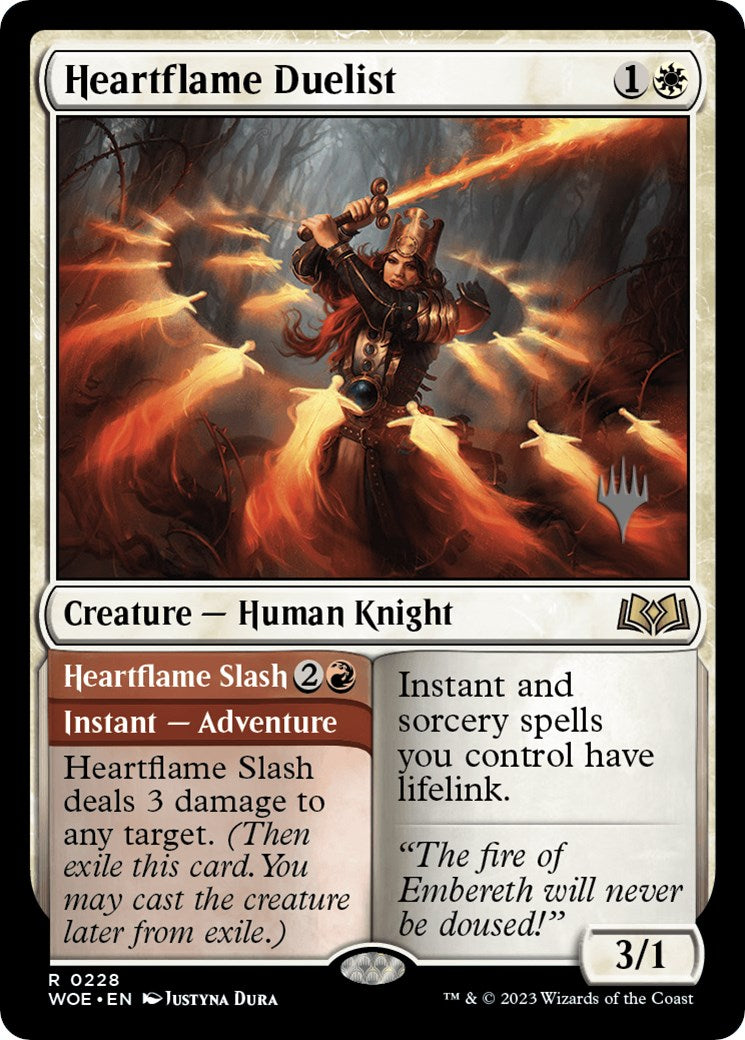 Heartflame Duelist // Heatflame Duelist (Promo Pack) [Wilds of Eldraine Promos] | GnG Games