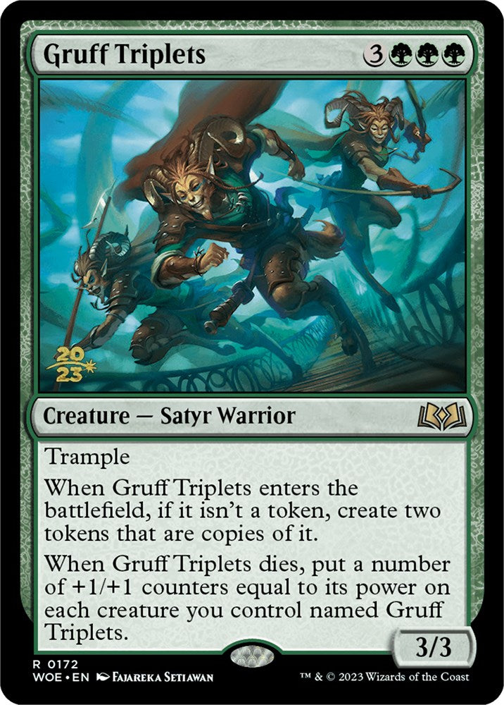 Gruff Triplets [Wilds of Eldraine Prerelease Promos] | GnG Games