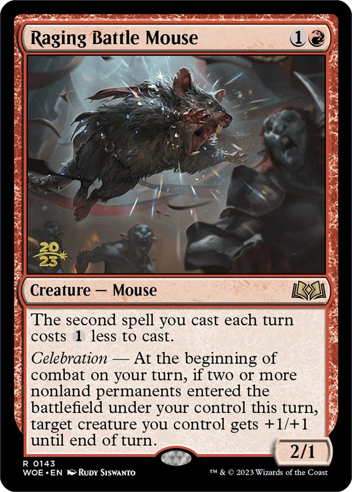 Raging Battle Mouse [Wilds of Eldraine Prerelease Promos] | GnG Games