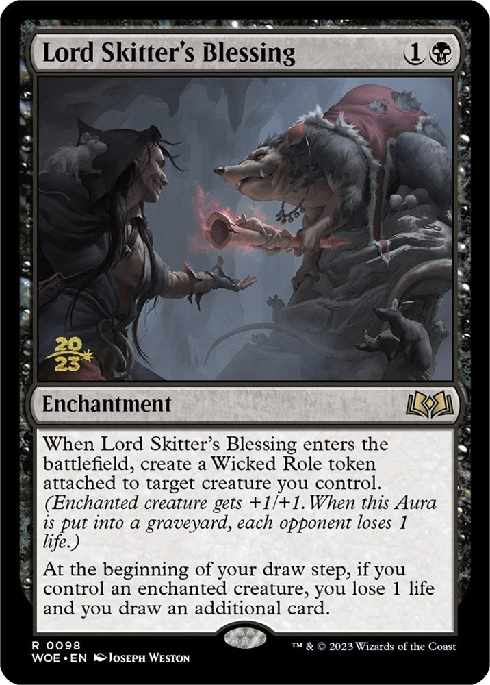 Lord Skitter's Blessing [Wilds of Eldraine Prerelease Promos] | GnG Games