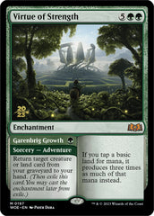 Virtue of Strength // Garenbrig Growth (Promo Pack) [Wilds of Eldraine Promos] | GnG Games